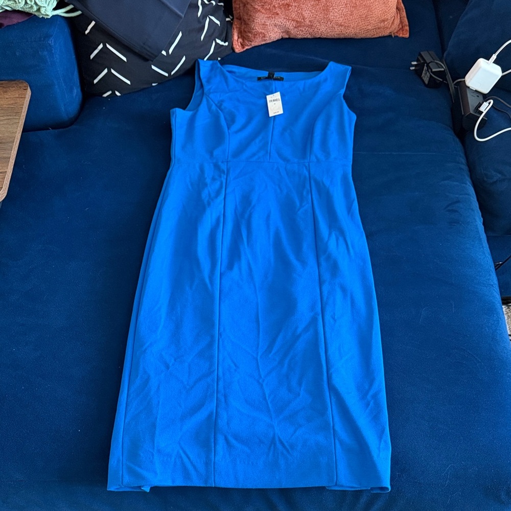 Banana Republic Electric Blue Sleeveless Sheath Dress